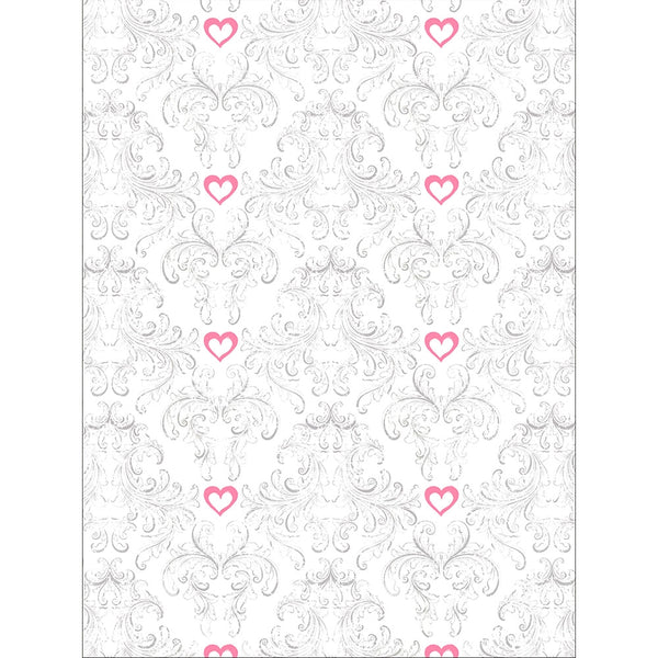 Valentine Damask Printed Backdrop