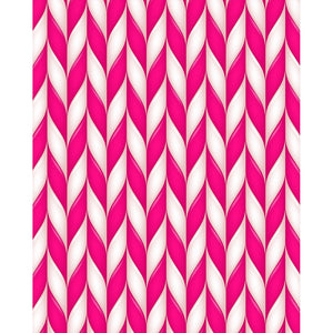 Pink Peppermint Sticks Printed Backdrop