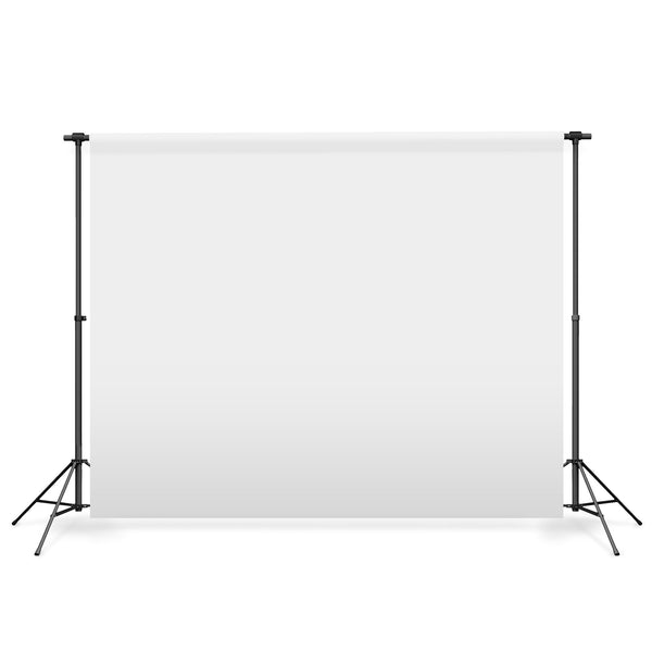 white backdrop and stand