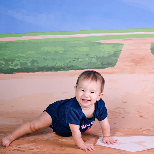 Home Plate Printed Backdrop