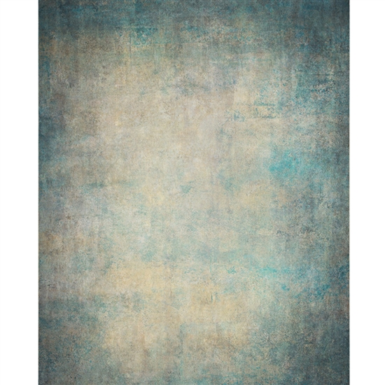 Distressed Turquoise Mottled Printed Backdrop