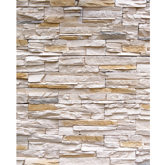 Ivory Stone Wall | Backdrop Express