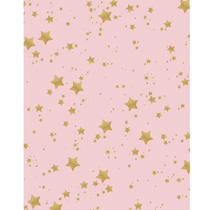 Black matte wrapping paper with glitter gold stars