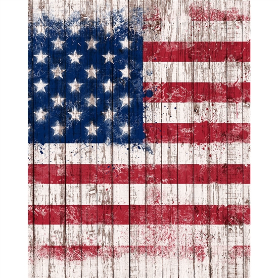 Vintage American Flag Planks | Backdrop Express