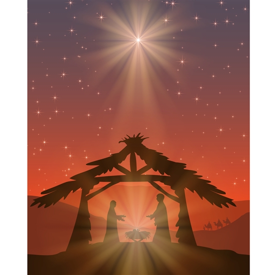 Nativity Scene Printed Backdrop | Backdrop Express