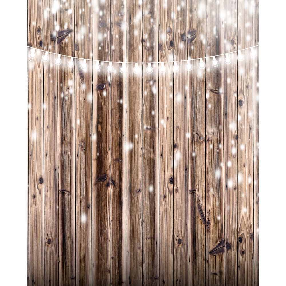 Lights on Wood Planks | Backdrop